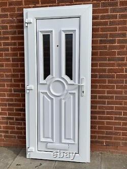 UPVC DOUBLE GLAZED FRONT PORCH DOOR 88.5cm WIDE 205cm HIGH WITH KEY Can Deliver