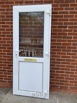UPVC DOUBLE GLAZED FRONT PORCH SIDE DOOR 86.5cm WIDE 206cm HIGH KEYS Can Deliver