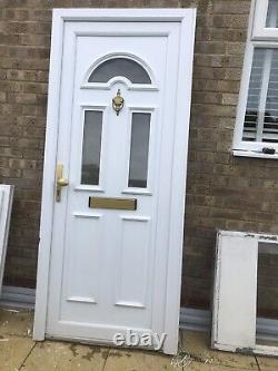 Upvc Door Front White Garage Shed Porch Kitchen New 870 885 2070 2100