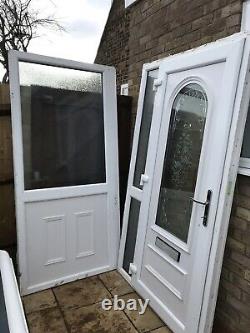 Upvc Porch Front White Side Screen Welded Cill