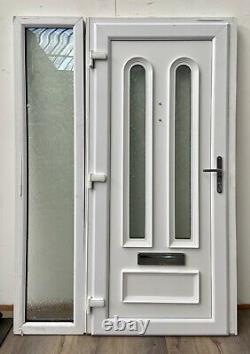 Upvc Pvcu Front Entrance Door-white-sidelight-external-exterior-low Threshold