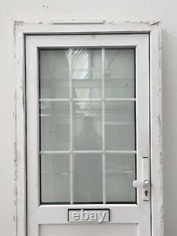 Upvc Pvcu White Front Entrance Door-georgian Bars-porch-exterior-used-inwards