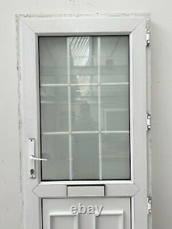 Upvc Pvcu White Front Entrance Door-georgian Bars-porch-exterior-used-inwards