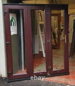 Upvc bifold double glazed doors Rosewood oak garden room summerhouse 1795x2035