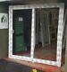 Upvc sliding patio white doors mancave Garage garden room pvc 2100x2100 (6429)