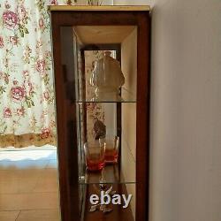 VIntage Glass Fronted China Display Cabinet Retro Mid Century Ornate Classic