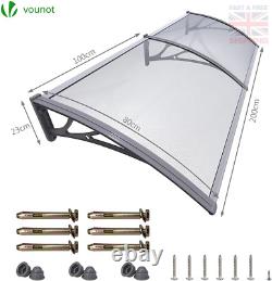 VOUNOT Front Door Canopy Outdoor Awning, Rain Shelter for Back Door, Porch