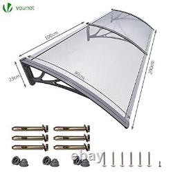 VOUNOT Front Door Canopy Outdoor Awning, Rain Shelter for Back Door, Porch