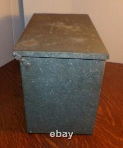 Vintage Athens Dairy Co. Sayre Pa. Metal Front Porch Milk Box Cooler Container