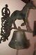 Vintage Cast Iron Rustic Horse Dinner Bell Porch Front Door Wall Mounted Antique