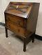 Vintage Oak Slope Fronted Writing Bureau