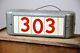 Vintage Reverse Painted Glass Sign Home Store Address Display Porch front Door