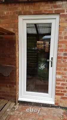White Upvc Front Back Door Any Size Available Clear Or Obscure Glass New