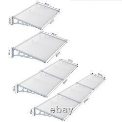 Window Door Door Canopy Awning Rain Shelter Porch Front Back Roof Cover 4 Sizes