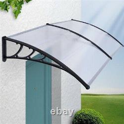 Window Door Front Canopy Fixed Awning Porch Patio UV Water Rain Snow Proof Cover