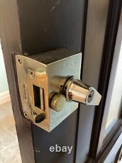 Wooden External Door brown 84x197.5 cm left-hand inswing 2 locks chain letterbox