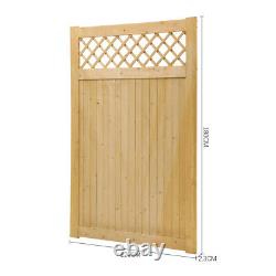 Wooden Garden Gate Pedestrian Entrance with Install Fitting Kit Pathway Farm House
