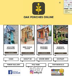 Wooden Oak Porch Made to your sizes OAK PORCHES ONLINE Bespoke Oak Porches