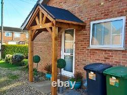 Wooden Porch Canopy 2m x 1.5m Door Shelter Kit Thunderdam Full Height 2 Post