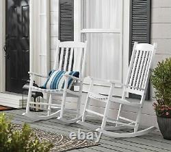 Wooden Rocking Chair Patio Furniture Sturdy Indoor Outdoor Front Porch Rocker