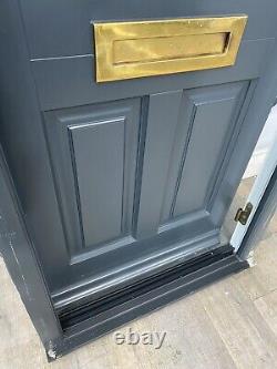 Wooden Timber Front Door Used Bespoke External Exterior Wood Grey Anthracite