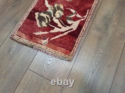 Wool Rug, Handmade Rug, Turkish Rug, Front Door Rug, Small Area Rug, Vintage Rug