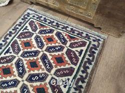 Wool Rug, Small Rug, Turkish Rug, Front Door Rug, Living Room Rug, Handmade, Rug