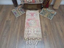 Wool Rug, Turkish Rug, Front Door Rug, Small Area Rug, Vintage Rug, Bedroom Rug