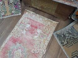 Wool Rug, Turkish Rug, Front Door Rug, Small Area Rug, Vintage Rug, Bedroom Rug