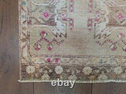 Wool Rug, Turkish Rug, Front Door Rug, Small Area Rug, Vintage Rug, Bedroom Rug