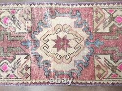 Wool Rug, Turkish Rug, Handmade Rug, Kitchen Rug, Front Door Rug, Vintage Rug