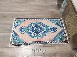 Wool Rug, Turkish Rug, Handmade Rug, Vintage Rug, Front Door Rug, Small Ares Rug