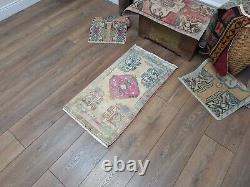 Wool Rug, Turkish Rug, Vintage Rug, Front Door Rug, Entryway Rug, Small Rug