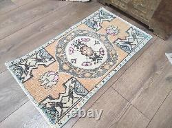 Wool Rug, Turkish Rug, Vintage Rug, Front Door Rug, Living Room Rug, Small Rug