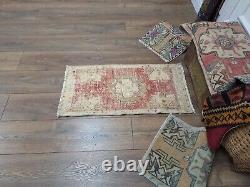 Wool Rug, Turkish Rug, Vintage Rug, Handmade Rug, Front Door Rug, Small Area Rug