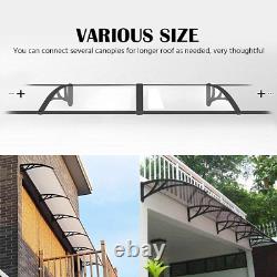 Yaheetech Front Door Canopy Outdoor Awning, Window Garden Canopy Patio Porch 120